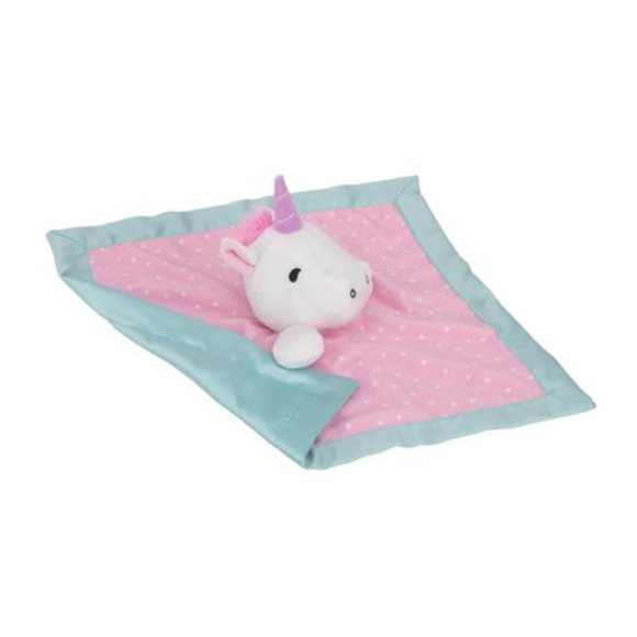 New Carter's Child Of Mine Unicorn Buddy Security Blanket Pink Dots Lovey NWT - Picture 2 of 3